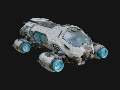 Hover Transport Model Design 1 - 3D Print Model 3Dプリントモデル
