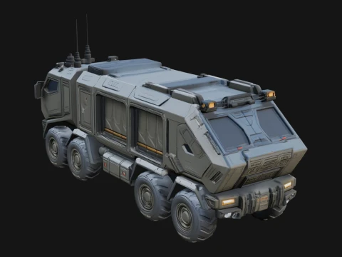 Sci Fi Transport Truck Model Design 2 - 3D Print Model 3D 프린트 모델