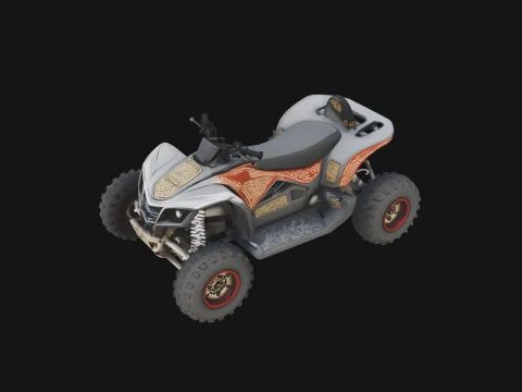 Quad Bike ATV Model Design 2 - 3D Print Model 3D Print Model