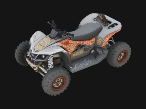 Quad Bike ATV Model Design 2 - 3D Print Model 3D प्रिंट मॉडल