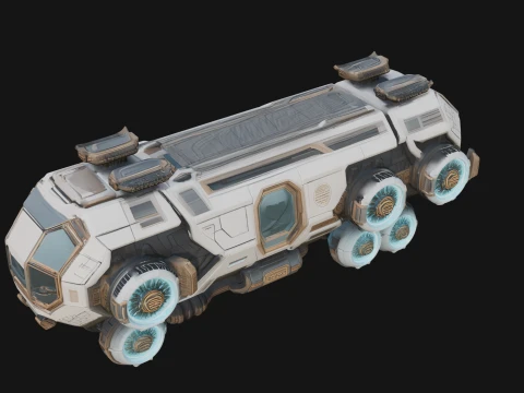 Hover Transport Model Design 2 - 3D Print Model 3D Print Model