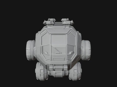 Hover Transport Model Design 2 - 3D Print Model 3D Print Model