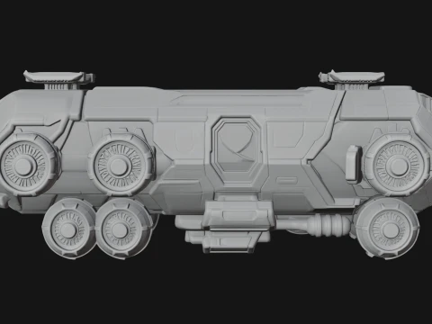 Hover Transport Model Design 2 - 3D Print Model 3D Print Model