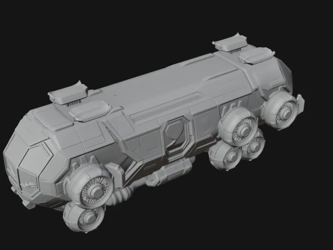 Hover Transport Model Design 2 - 3D Print Model 3D Print Model