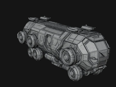 Hover Transport Model Design 2 - 3D Print Model 3D Print Model