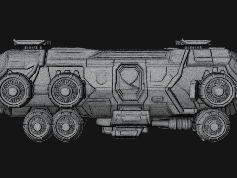 Hover Transport Model Design 2 - 3D Print Model 3D Print Model