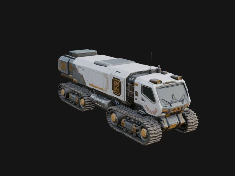 Tracked Rover Truck Model Design 1 - 3D Print Model 3D Print Model