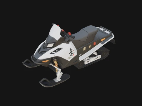 Snowmobile Model Design 1 - 3D Print Model 3D Print Model