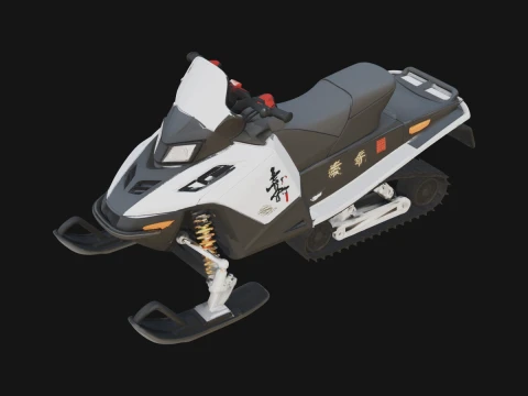 Snowmobile Model Design 1 - 3D Print Model 3D प्रिंट मॉडल