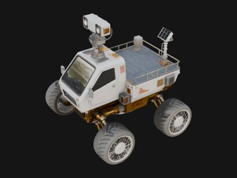 Exploration Rover Model Design 1 - 3D Print Model Modelo de Impressão 3D