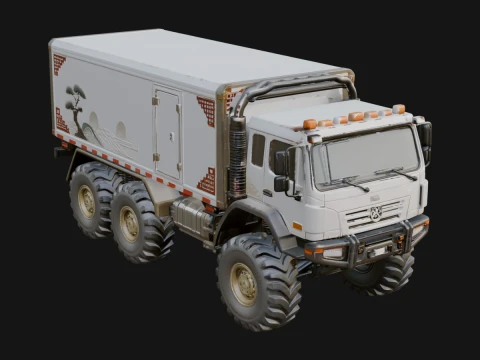 Expedition Box Truck Model Design 1 - 3D Print Model 3D Druckmodell
