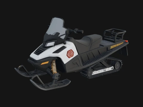 Snowmobile Model Design 2 - 3D Print Model 3D प्रिंट मॉडल