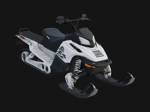 Snowmobile Model Design 3 - 3D Print Model 3D प्रिंट मॉडल