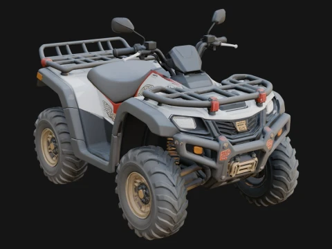 Quad Bike ATV Model Design 3 - 3D Print Model 3D प्रिंट मॉडल