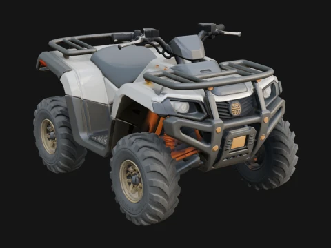 Quad Bike ATV Model Design 4 - 3D Print Model 3D प्रिंट मॉडल