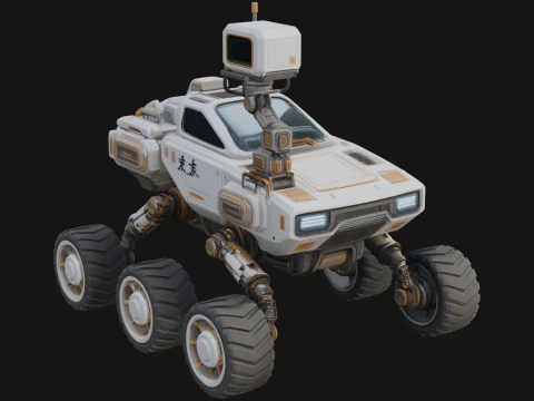 Exploration Rover Model Design 3 - 3D Print Model Modelo de Impressão 3D