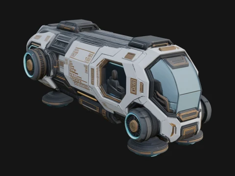 Hover Transport Model Design 3 - 3D Print Model 3D Print Model