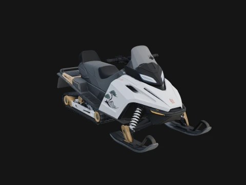 Snowmobile Model Design 4 - 3D Print Model 3D Baskı Modeli