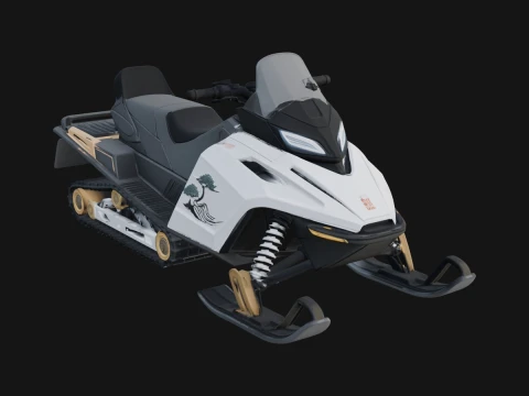 Snowmobile Model Design 4 - 3D Print Model 3D प्रिंट मॉडल