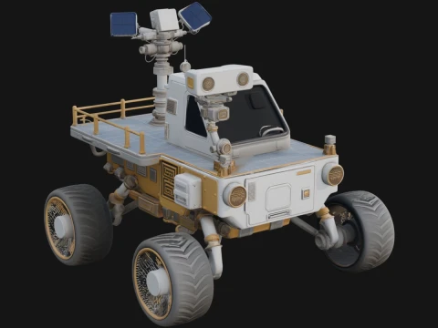 Exploration Rover Model Design 4 - 3D Print Model Modelo de Impressão 3D