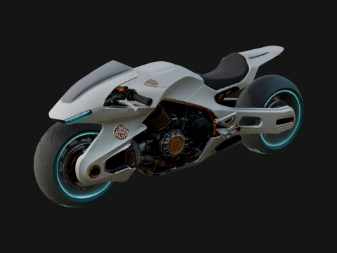 Concept Motorcycle Model Design 8 - 3D Print Model 3D 프린트 모델