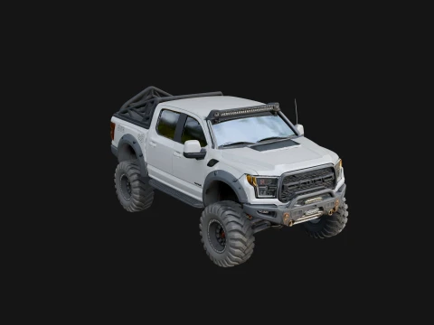 Off Road Pickup Truck Model Design 10 - 3D Print Model 3D Print Model