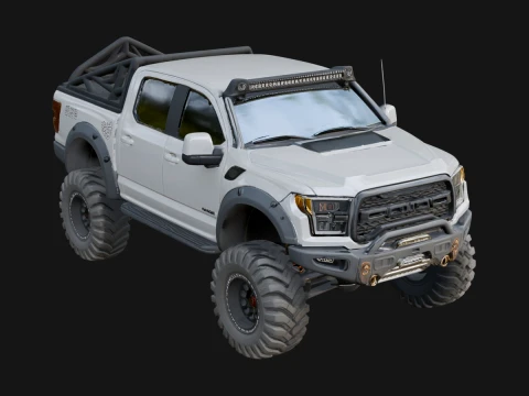 Off Road Pickup Truck Model Design 10 - 3D Print Model 3D Print Model