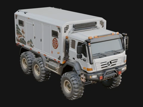 Expedition Box Truck Model Design 3 - 3D Print Model 3D Druckmodell