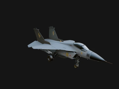 Military Jet Fighter Model Design 1 - 3D Print Model 3D Print Model