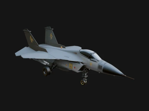 Military Jet Fighter Model Design 1 - 3D Print Model 3D Print Model