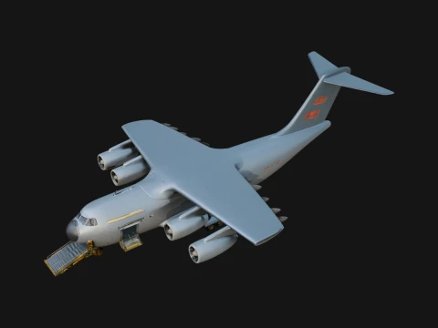 Military Cargo Plane Model Design 1 - 3D Print Model 3D Print Model