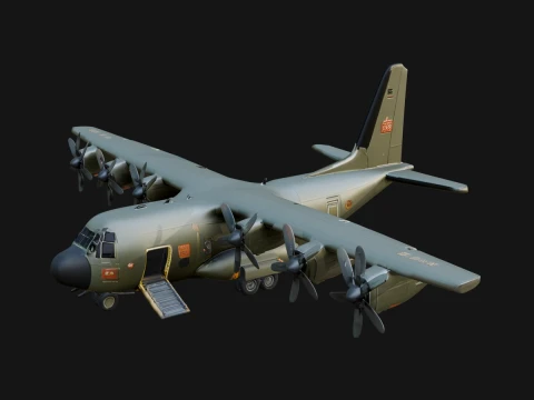 Military Cargo Plane Model Design 3 - 3D Print Model 3D Print Model