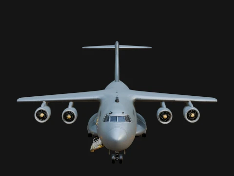 Military Cargo Plane Model Design 4 - 3D Print Model 3D Print Model