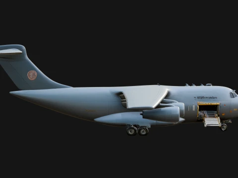 Military Cargo Plane Model Design 4 - 3D Print Model 3D Print Model