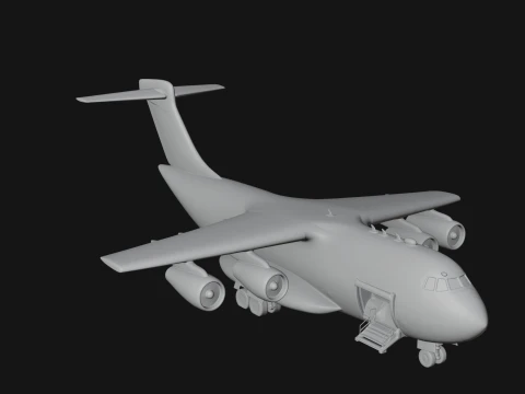 Military Cargo Plane Model Design 4 - 3D Print Model 3D Print Model