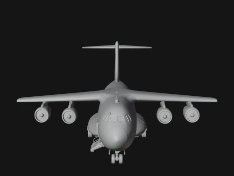 Military Cargo Plane Model Design 4 - 3D Print Model 3D Print Model