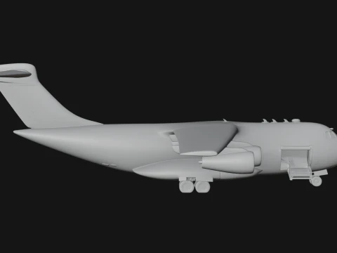 Military Cargo Plane Model Design 4 - 3D Print Model 3D Print Model