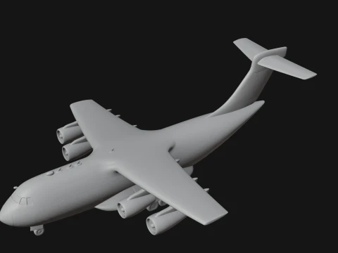 Military Cargo Plane Model Design 4 - 3D Print Model 3D Print Model