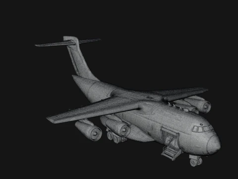 Military Cargo Plane Model Design 4 - 3D Print Model 3D Print Model