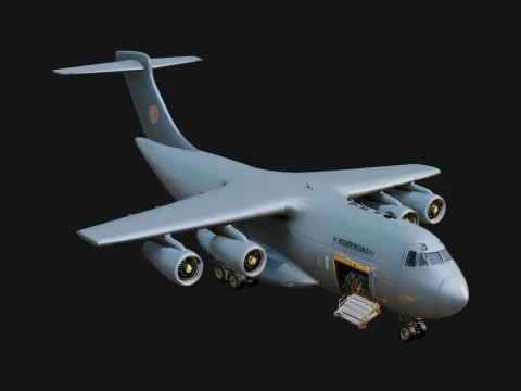 Military Cargo Plane Model Design 4 - 3D Print Model 3D 프린트 모델