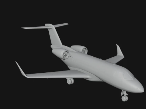 Private Jet Model Design 1 - 3D Print Model 3D Print Model
