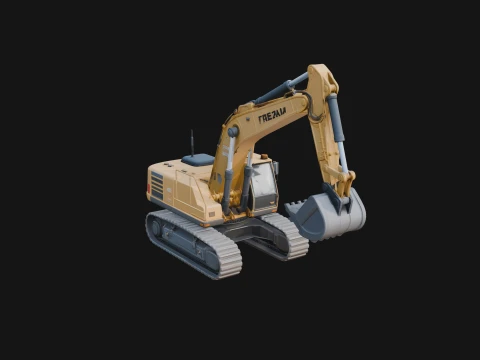 Excavator Model Design 13 - 3D Print Model 3D Print Model