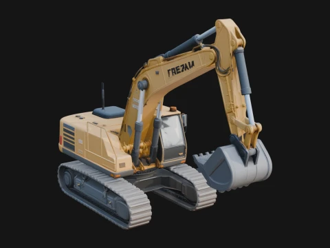 Excavator Model Design 13 - 3D Print Model 3D 프린트 모델