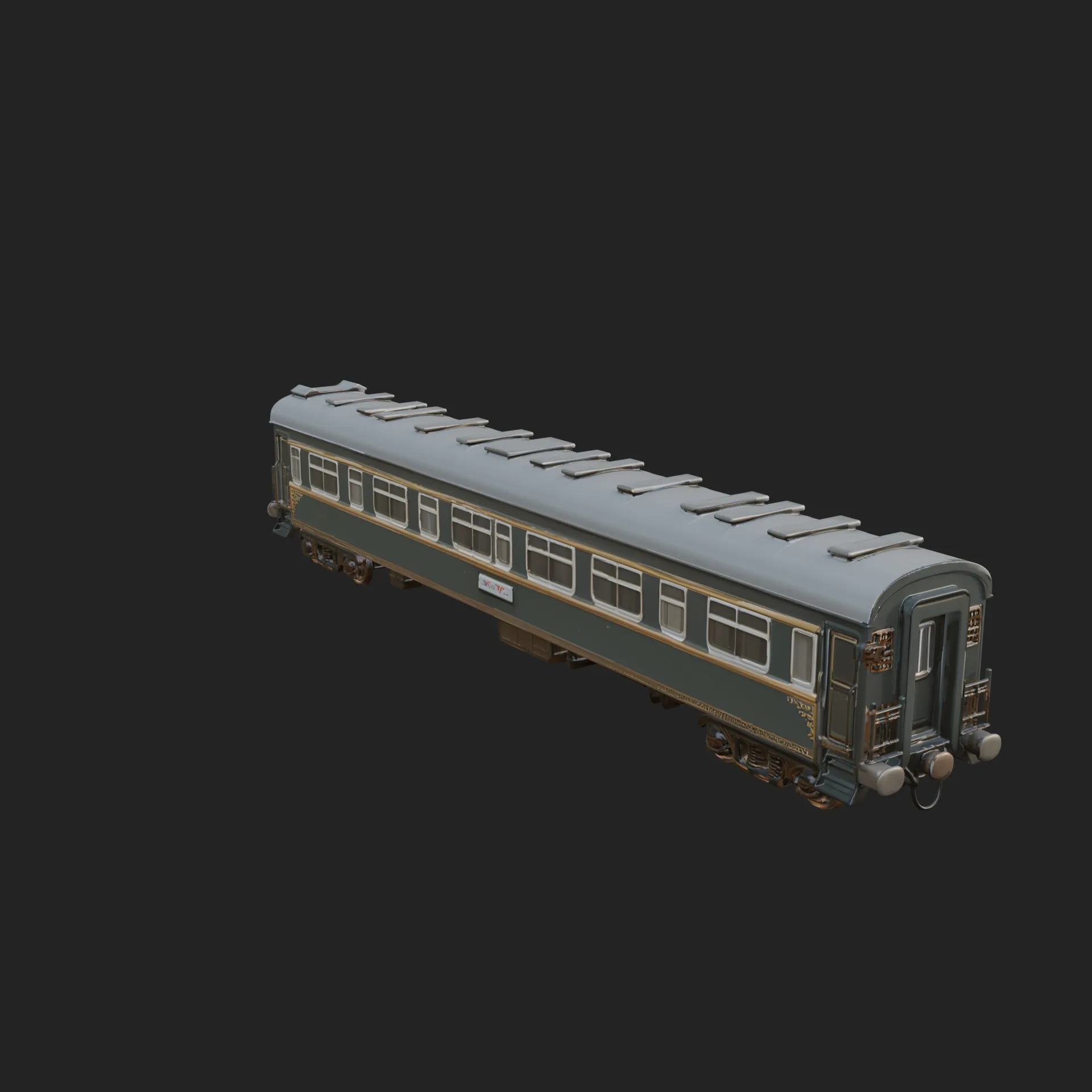 Passenger Train Car Model Design 1 - 3D Print Model 3D Print Model .c4d .max .obj .3ds .fbx .stl .blend