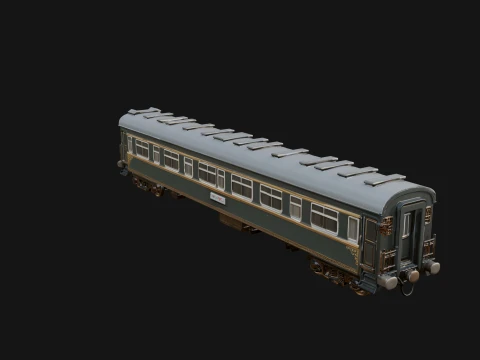 Passenger Train Car Model Design 1 - 3D Print Model 3D Print Model