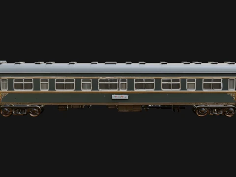 Passenger Train Car Model Design 1 - 3D Print Model 3D Print Model