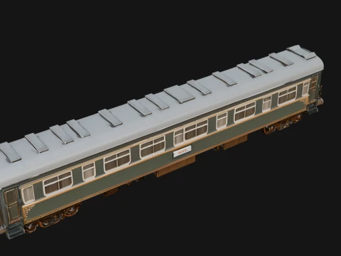 Passenger Train Car Model Design 1 - 3D Print Model 3D Print Model