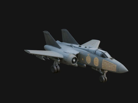 Military Jet Fighter Model Design 5 - 3D Print Model 3D Print Model
