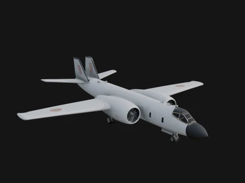 Military Cargo Plane Model Design 5 - 3D Print Model 3D Baskı Modeli