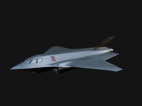 Stealth Bomber Plane Model Design 1 - 3D Print Model 3D Print Model
